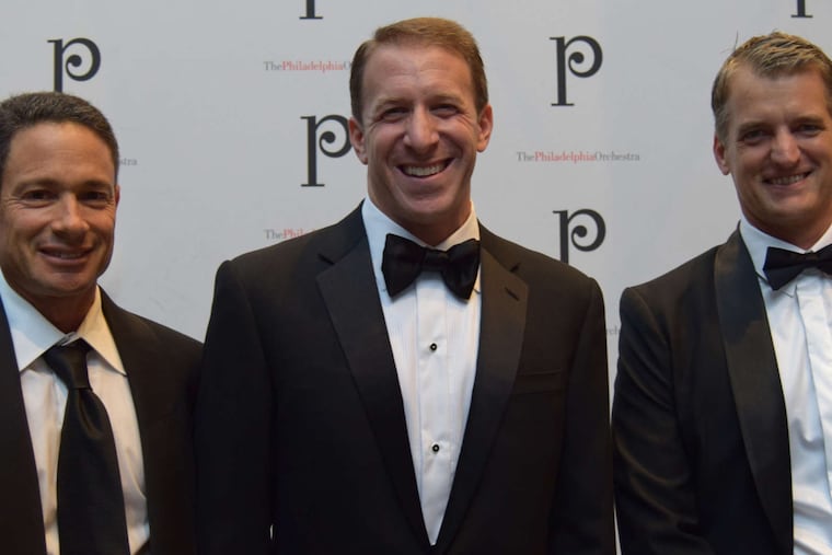 Attending the gala are (from left) Robert Kresberg, Gary Frank, and Michael Dowd.