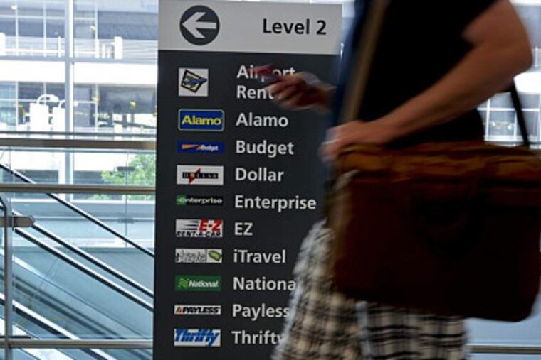 Car rental companies up and down the East Coast have few autos available.