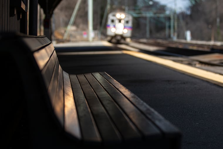 A Regional Rail train heading toward Center City at the Overbrook Station on the Paoli-Thorndale line in a file photo. SEPTA's budget proposal would give riders with TransPass increased access to Regional Rail service.