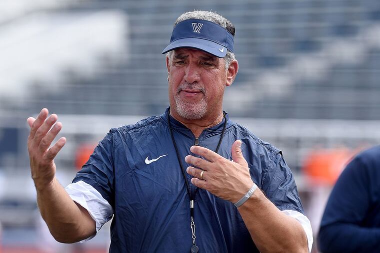 Villanova head coach Mark Ferrante will take his squad to Lincoln Financial Field on Saturday.
