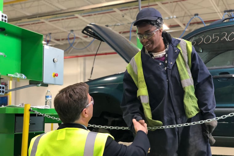 Donald Norcross, U.S. Representative for New Jersey's 1st District, meets with local factory workers to discuss the fight for higher wages and retirement security.