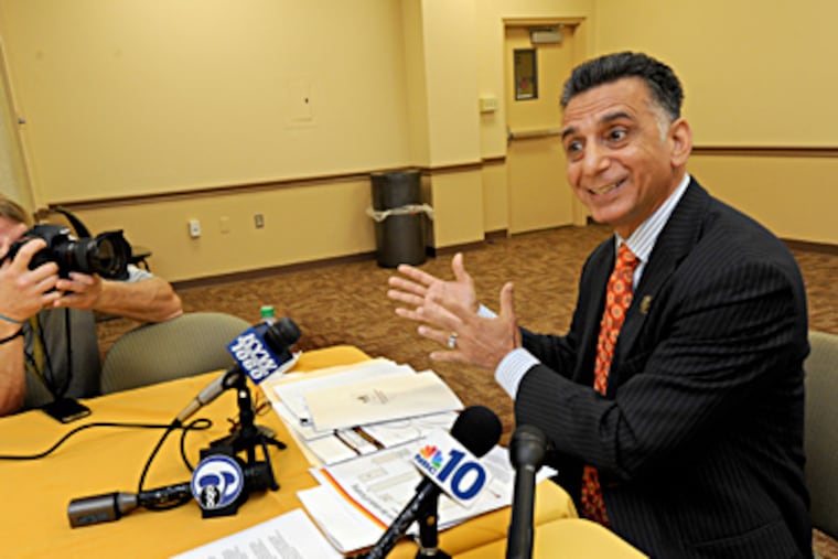 Rowan’s interim head, Ali Houshmand, discusses the report, calling it "a very early" document. APRIL SAUL / Staff Photographer