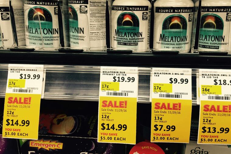 Melatonin is readily available over the counter.