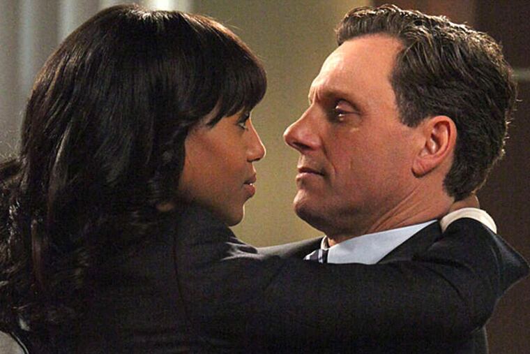 "Scandal" stars Kerry Washington and Tony Goldwyn. RICHARD CARTWRIGHT / ABC