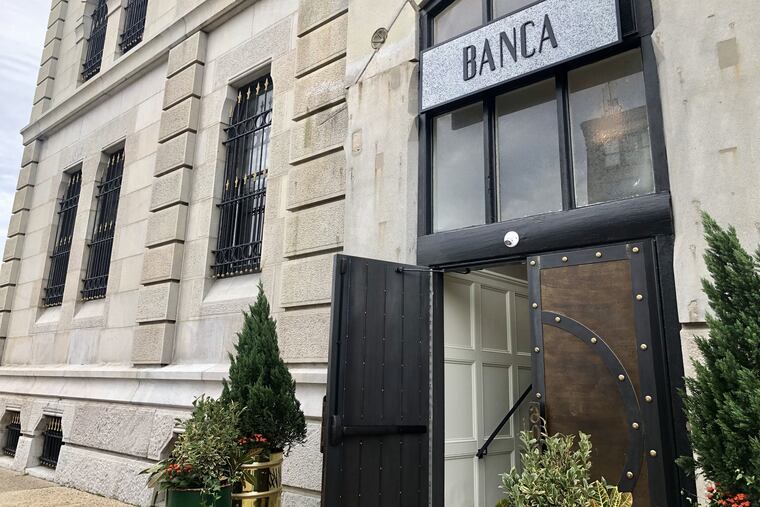 Banca is on the former site of the Bank at 600 Spring Garden St.