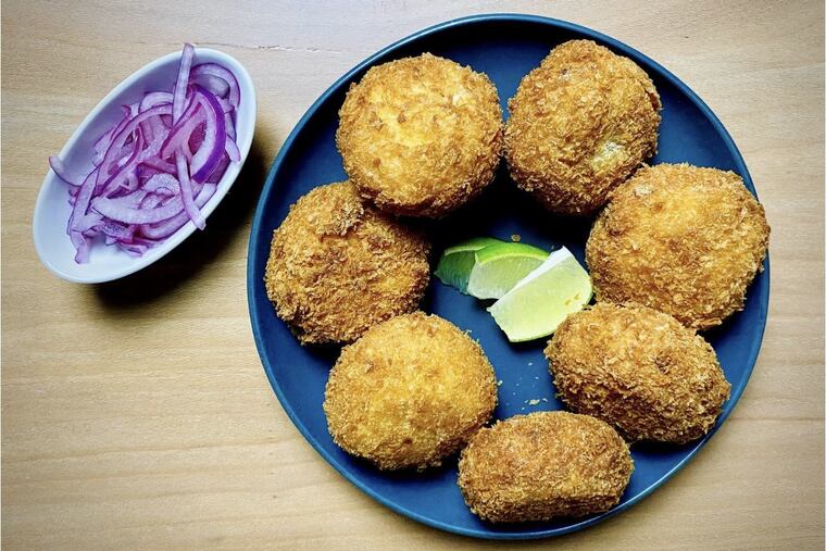 Korroke (potato croquettes) from Sole & Busan.