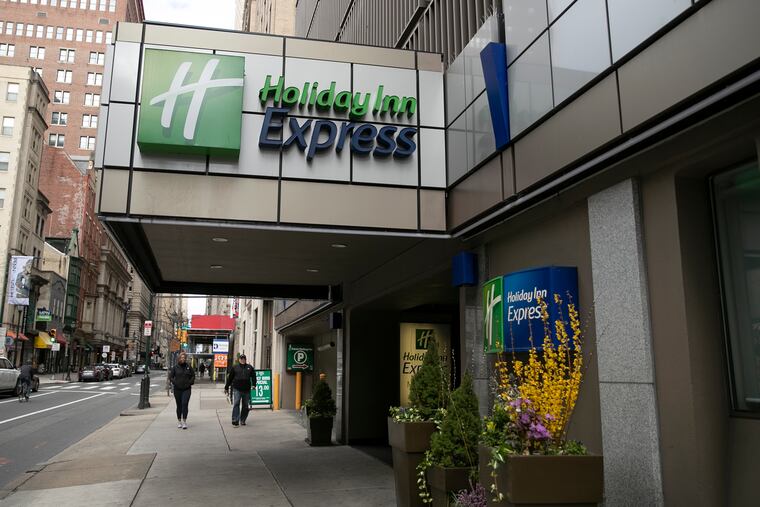 The Holiday Inn Express in Center City Philadelphia will be turned into a coronavirus quarantine site for people who need a place to go.