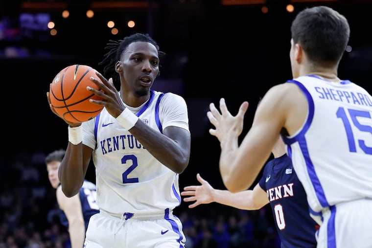 Kentucky forward Aaron Bradshaw in action against Penn on Dec. 9.