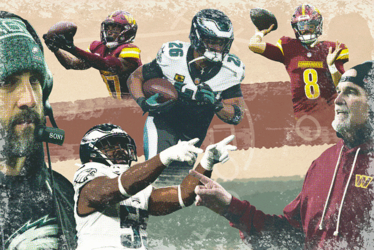 The Eagles will get their first look at the Commanders on Saturday.