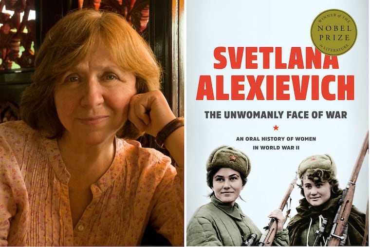 Nobel Prize-winner Svetlana Alexievitch, author of "The Unwomanly Face of War."