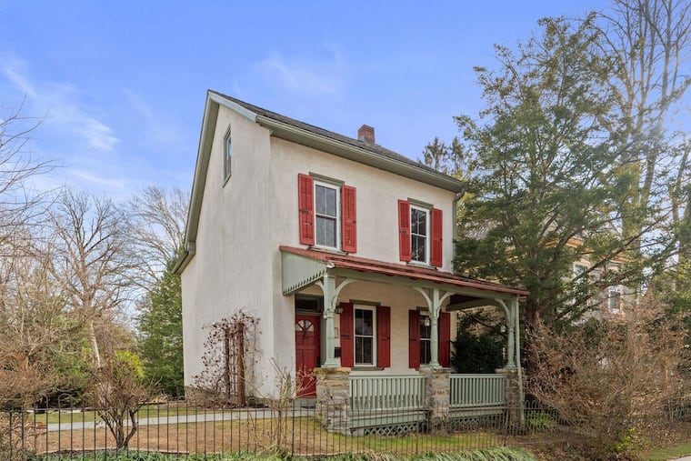 This property for sale in Chestnut Hill is a detached house on a double lot, an unusual find in the neighborhood.
