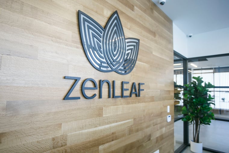 The entrance of the Zen Leaf cannabis dispensary in Neptune, N.J.