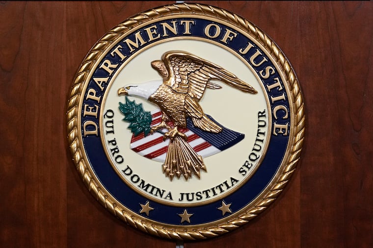 The Justice Department seal