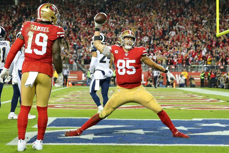 San Francisco tight end George Kittle, named first-team all-pro earlier this month, said he's been playing with a torn labrum for the last two seasons.