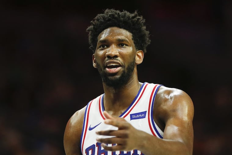 Sixers center Joel Embiid.