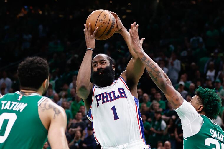 Sixers guard James Harden during Game 7 of the Eastern Conference semifinals on May 14.