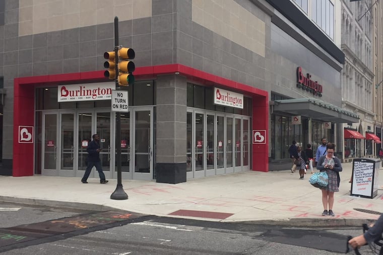 Among publicly traded companies based in the Philadelphia area, Burlington Stores Inc. in 2017 had the highest ratio of CEO compensation to the average employee. The company’s CEO, Thomas A. Kingsbury, had $8.9 million in total compensation, compared with $11,662 for the median employee, resulting in a ratio of 763. Shown here is a store in Center City.