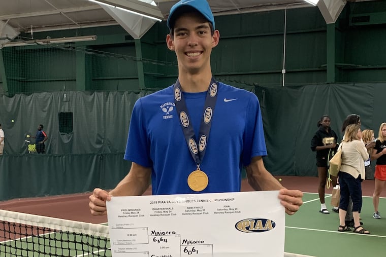 Masterman senior Jonathan Nottingham won the PIAA Class 2A state boys' tennis singles title for the second straight year.