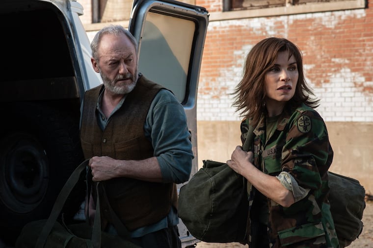 Liam Cunningham and Julianna Margulies in National Geographic's "The Hot Zone."