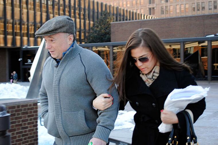George Borgesi and wife Alyson Borgesi leaving the courthouse on his release day January 24, 2014. (GABRIELA BARRANTES / DAILY NEWS STAFF)