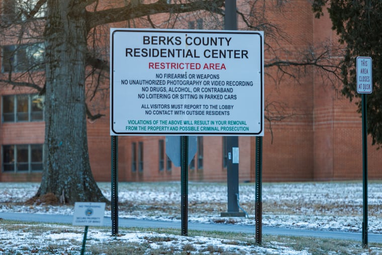 The exterior of what was the Berks detention center, formally known as the Berks County Residential Center, in Leesport, PA., photographed on Thursday, Jan. 9, 2025.