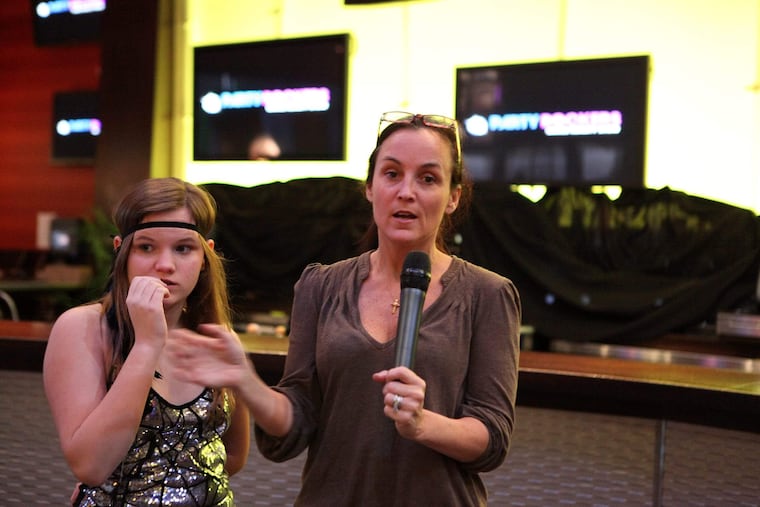 Executive producer Kerry Gallagher-Salamone with her daughter Blythe Brianna Salamone, who blogs on the show’s website.
KATE MCCANN / STAFF PHOTOGRAPHER