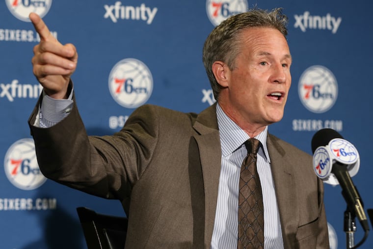 Brett Brown says he looks forward to seeing the Sixers' rebuild through.