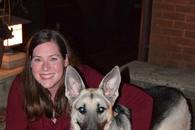 Tabitha Gordon and Ada at the fund-raising event.