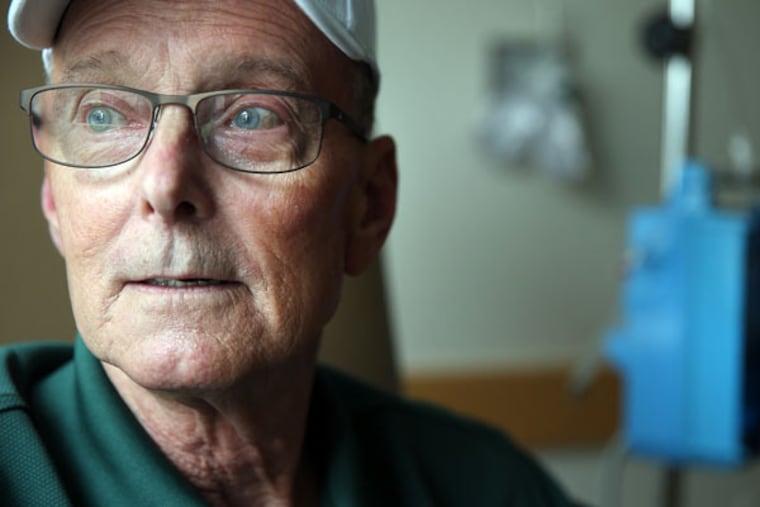 In 2015, Bill Ludwig, Penn's first T-cell patient, said, "I was a skeleton when I walked out. But I walked out being told they couldn't find any cancer cells in my body. When you've already accepted your fate, to have it 180 degrees changed, it's unnerving." DAVID MAIALETTI / Staff Photographer