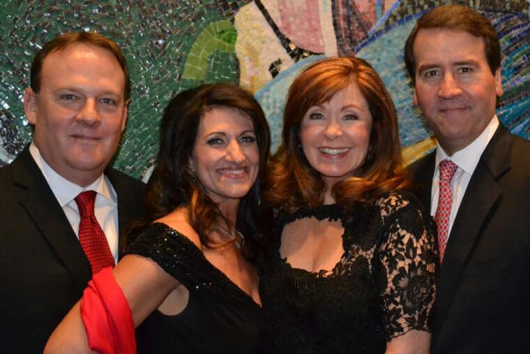(From left) Lee Laurendeau, Dina Mathews, Adrienne Kirby, and Charles Reinhart at the Red Hot Gala.