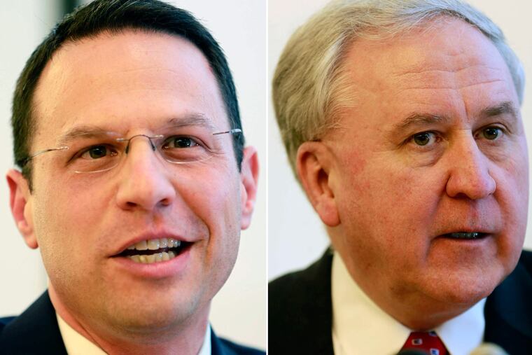 Josh Shapiro (left) and John Rafferty.