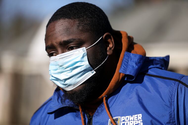 Kalef Jones, an alumnus of PowerCorpsPHL and a staffer there, visited the PowerCorps Memorial Grove in Fairmount Park in Philadelphia, built in remembrance of members who've died due to gun violence.