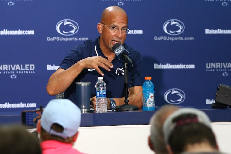Penn State coach James Franklin says that a soft start to a season has always been a great live-game talent evaluator for a team hoping to make a run to the College Football Playoff.