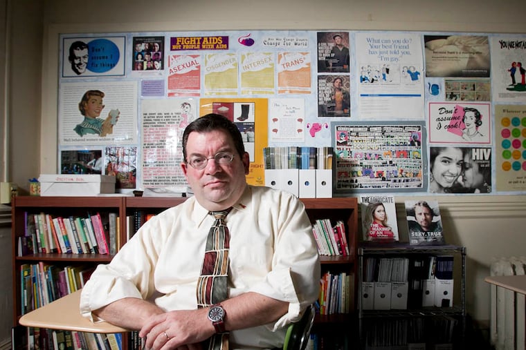 Al Vernacchio, a nationally known sexuality teacher in his classroom at Friends Central High School at 1101 City Avenue, Wynnewood, PA. Photograph taken on Thursday, October 2, 2014. ( ALEJANDRO A. ALVAREZ / STAFF PHOTOGRAPHER )