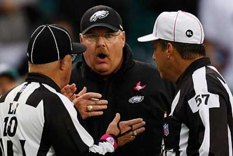 Game management has been a struggle for Andy Reid throughout his time with the Eagles. (David Maialetti/Staff Photographer)