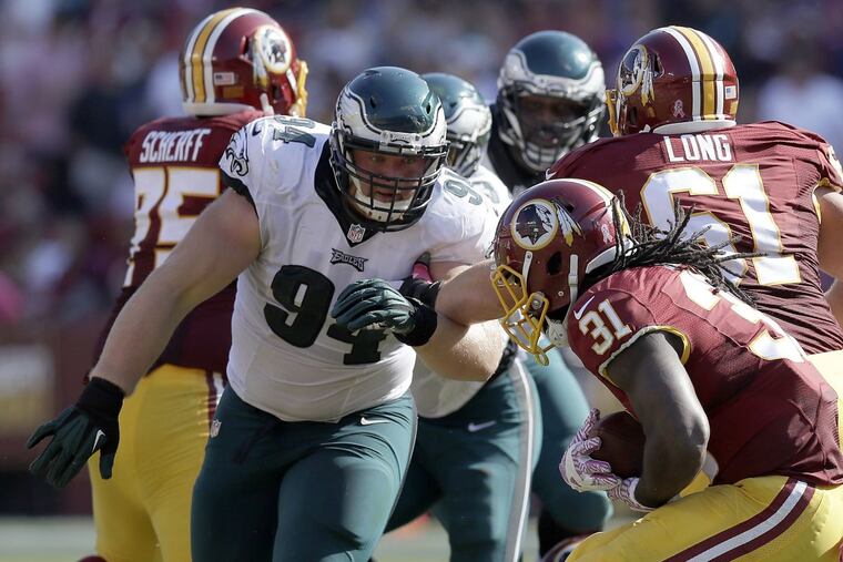 Eagles nose tackle Beau Allen will fill in for Fletcher Cox this Sunday against the Chargers.