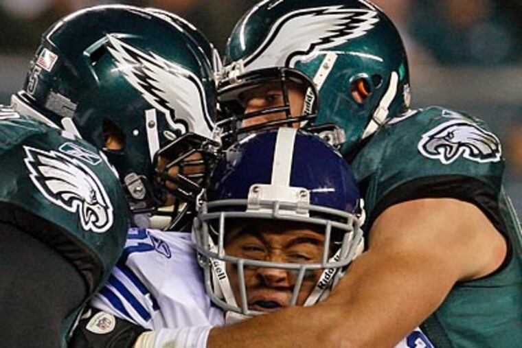 The Eagles defense has done a better job stopping the run since their loss to Washington last month. (Ron Cortes/Staff Photographer)