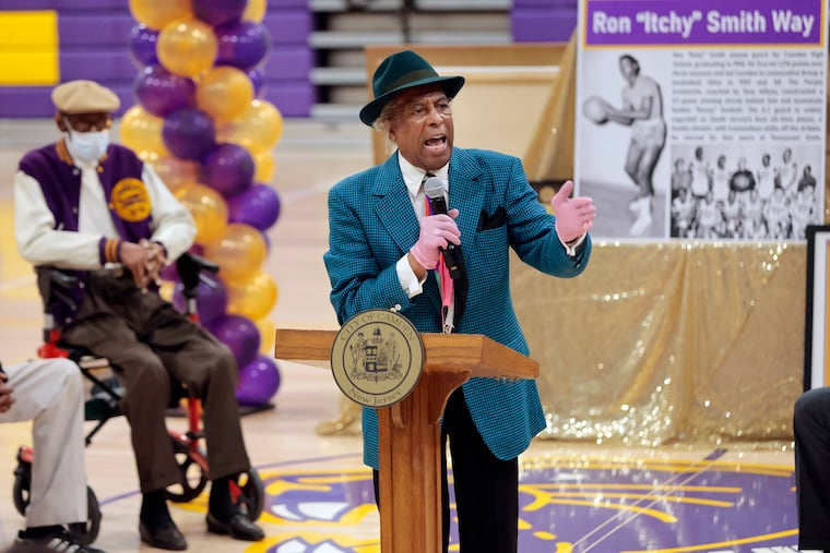 Sonny Hill, speaking last year at a ceremony in Camden, will be inducted in the Big 5 Hall of Fame.