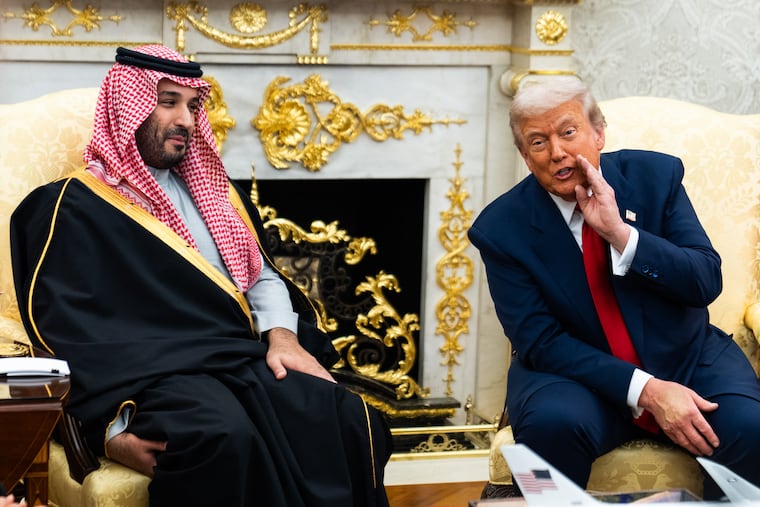 Saudi Crown Prince Mohammed bin Salman and President Donald Trump, in the Oval Office in November.