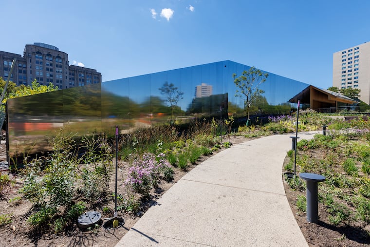 The exterior of Calder Gardens at 22nd Street and Ben Franklin Parkway.