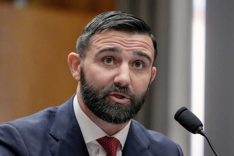 Cameron Hamilton testifies during a hearing to examine his nomination to be Administrator of the Federal Emergency Management Agency, June 17, 2026, on Capitol Hill in Washington. He was confirmed for the position Friday.