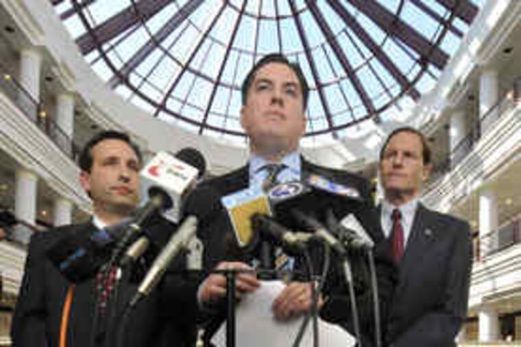 Connecticut officials announced a friendly little invitation to officers of Hartford-based AIG to testify during a state investigation of the company.