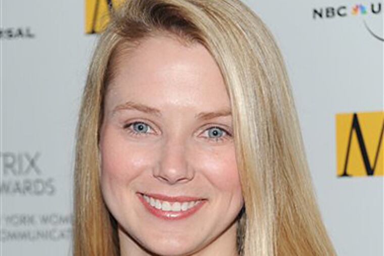 In this April 2010 file photo, Marissa Mayer attends the 2010 Matrix Awards presented by the New York Women in Communications at the Waldorf-Astoria Hotel in New York. (AP Photo/Evan Agostini)
