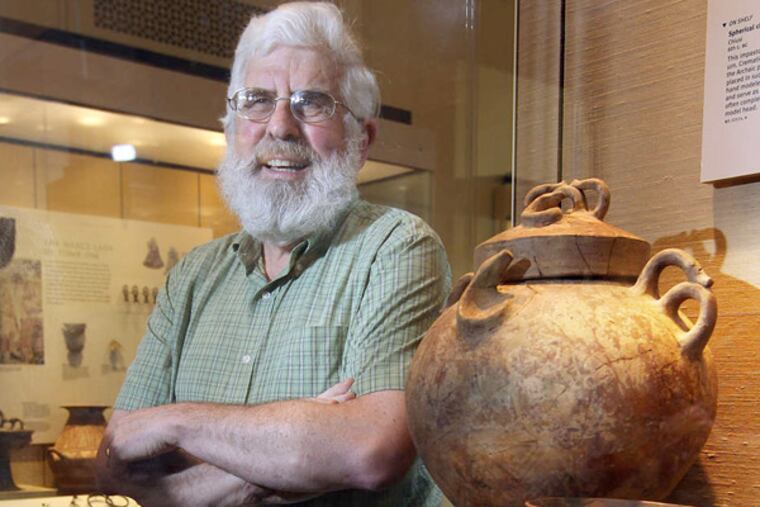 Patrick McGovern, a Penn archaeologist, has chemical evidence of Etruscan wine in vessels found in France. (Michael Bryant / Staff Photographer)