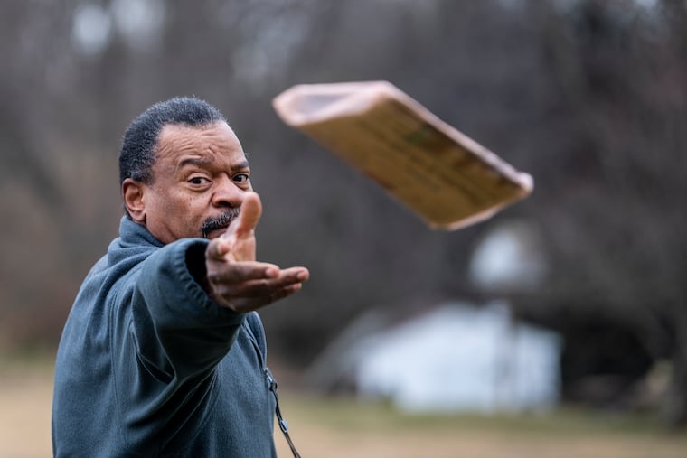 Lon Taylor is photographed near the Lincoln University residential area in Lincoln University, Pa. Monday, January 11, 2021. In the early hours of Christmas morning, local newspaper delivery man, Lon Taylor, became a hero to the members of the community. Lon was delivering papers in the Ovations of Elkview 55 + community in West Grove, PA., when he smelled gas in the air around our clubhouse. He Immediately called 911 to report the odor which triggered a quick response from emergency and fire personnel. Residents were so very grateful for his quick action.