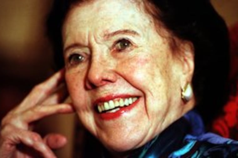 Rose Bampton in a 2000 photograph. She died Tuesday at 99 in Bryn Mawr.