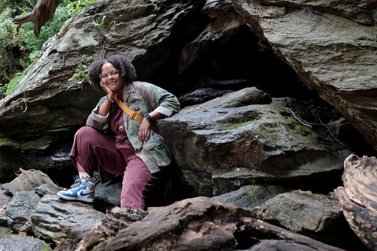 Yolanda Wisher at her favorite spot in Philadelphia’s Wissahickon Valley Park on Wednesday, September 17, 2025.