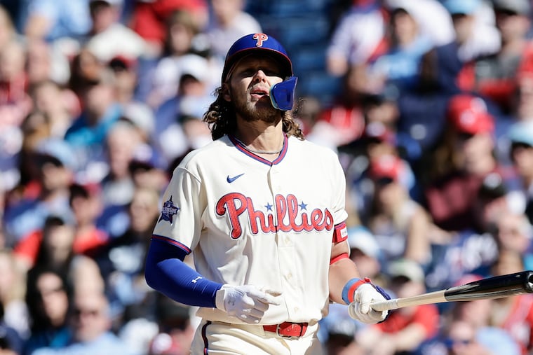 Phillies third baseman Alec Bohm against the Diamondbacks last week: Bohm asked a Philly court for a preliminary injunction that would prevent his parents from using more than $500,000.