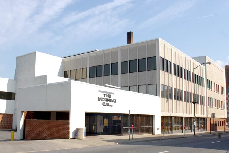 The exterior of the former Morning Call building in Allentown in 2007. The building was closed and sold last year.