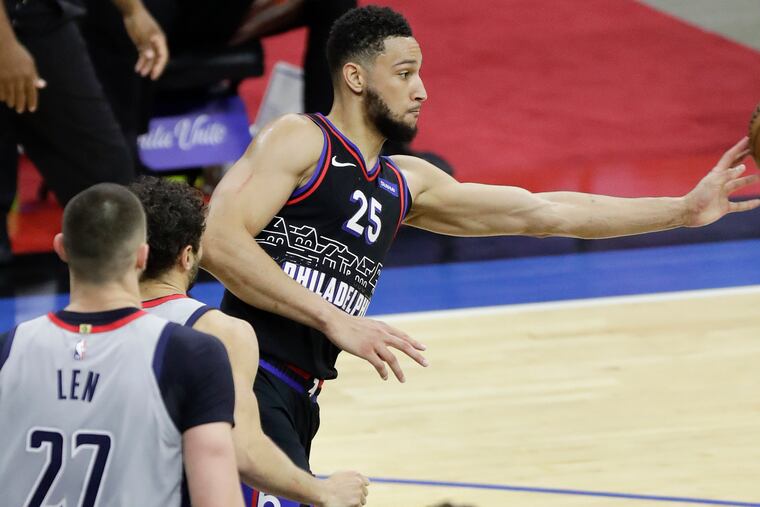 Ben Simmons had only six points in Game 1, but he dished out 15 assists, the most by a Sixer in a postseason game in 16 years.